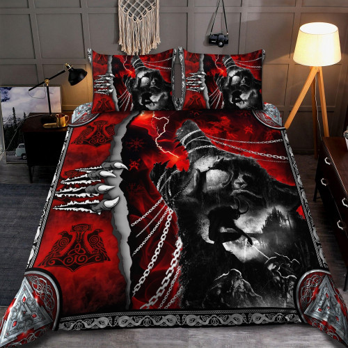 Wolf Viking 3D All Over Printed Bedding Set