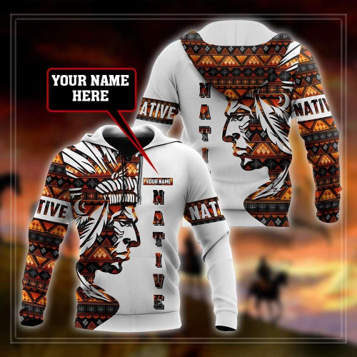 Customize Name Native American 3D All Over Printed Unisex Shirts