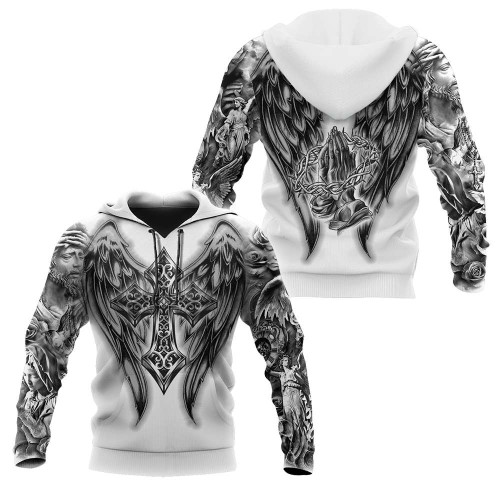 Wings of God Gothic Vibe Christian Jesus 3D Printed Design Apparel Men and Women