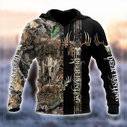 Premium Deer Hunting for Hunter Camo Forest 3D Printed Unisex Shirts