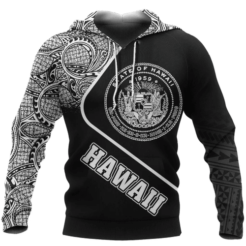 HAWAII COAT OF ARMS POLYNESIAN 3D All Over Printed Shirts For Men and Women