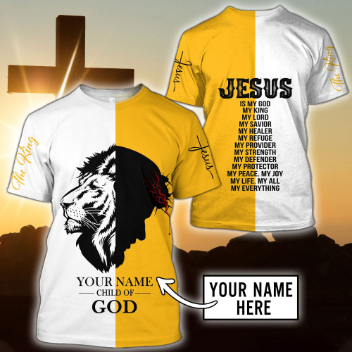 Child of God Custom Name Christian Jesus 3D Printed Design Apparel Men and Women