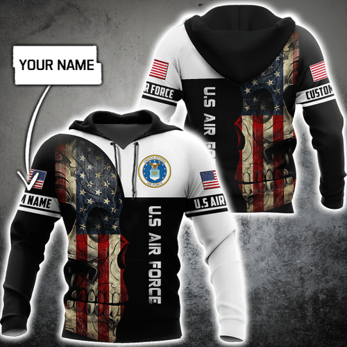 Proud to be United States Air Force Personalized Name  - 3D All Over Printed Shirts For Men and Women