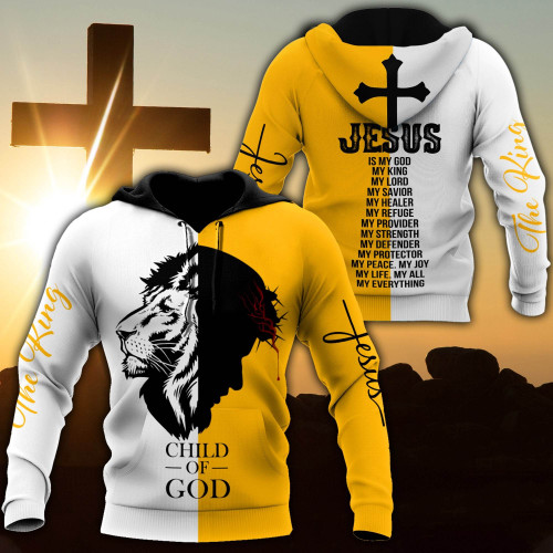 Premium Christian Jesus Lion 3D Printed Unisex Shirts