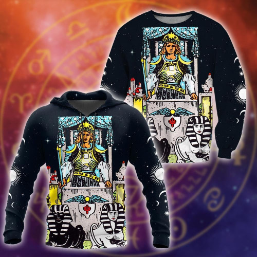 Tarot Cards The Chariot 3D All Over Printed Shirts For Men and Women
