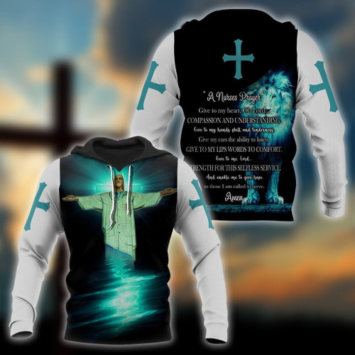 Nurse Prayer 3D All Over Printed Shirts For Men and Women JJ160402