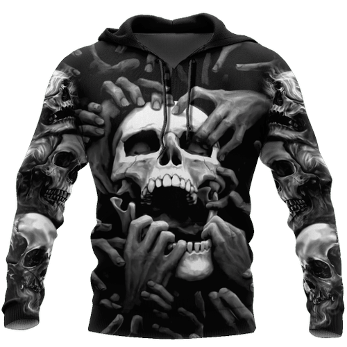 Grim Reaper Skull Hands - 3D All Over Printed Style for Men and Women