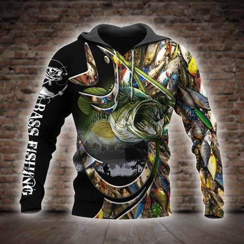 Bass Fishing 3D All Over Printed Shirts for Men and Women TT0062
