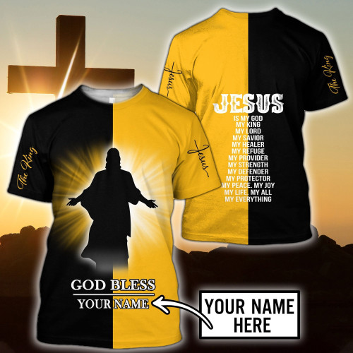 Blessed V5 Custom Name Christian Jesus 3D Printed Design Apparel Men and Women