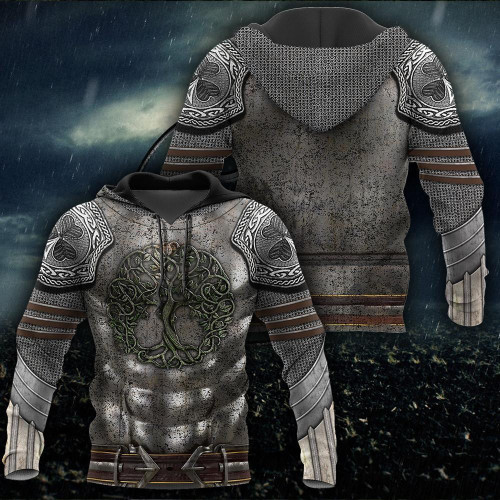 Irish Armor Warrior Knight Chainmail 3D All Over Printed Shirts For Men and Women AM260201