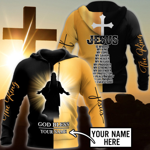Blessed V5 Personalized Name Christian Jesus 3D Printed Design Apparel