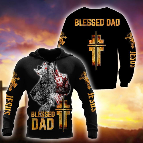 Blessed Dad Jesus 3D All Over Printed Shirts For Men and Women AM140501
