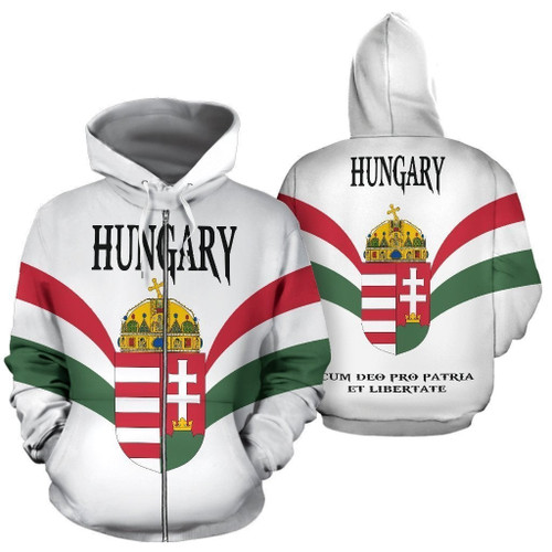 Wings of Hungary Zip Up Hoodie
