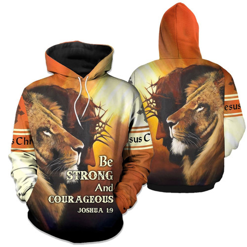 Be Strong And Courageous 3D All Over Printed Shirts For Men and Women PL250305