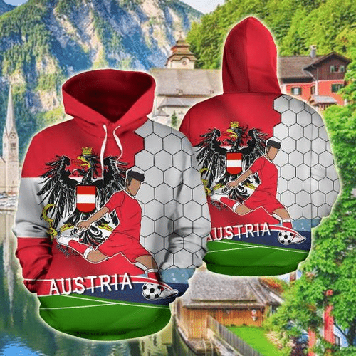 AUSTRIA FOOTBALL  all over printed hoodies for man and women PL11032004