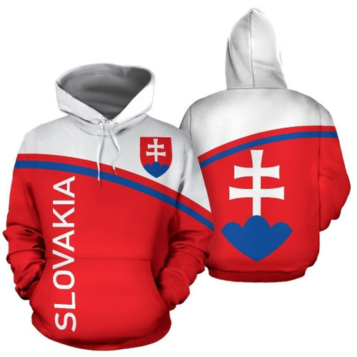 Slovakia All Over Hoodie Curve Version