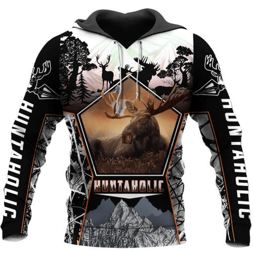 PL454 HUNTAHOLIC 3D ALL OVER PRINTED SHIRTS FOR MEN AND WOMEN