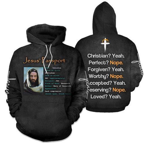 Jesus Passport 3D All Over Printed Shirts For Men and Women PL250303