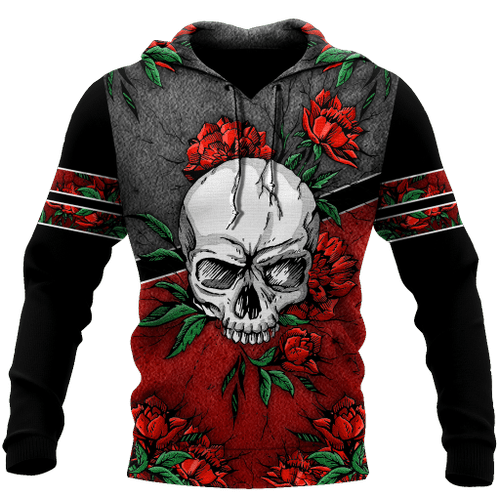 Love Rose And Skull 3D all over for man and women QB05152002