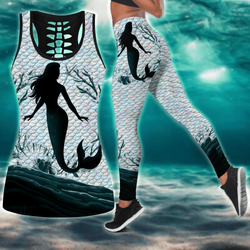 Be A Mermaid And Make Waves Combo Legging + Tank Limited by SUN QB07062001