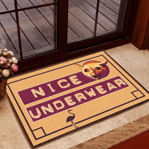 Nice Underwear Easy Clean Welcome DoorMat | Felt And Rubber | DO1556
