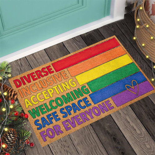 LGBT Easy Clean Welcome DoorMat | Felt And Rubber | DO1042