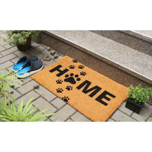 Tufted Puppy Paws Home Easy Clean Welcome DoorMat | Felt And Rubber | DO2689