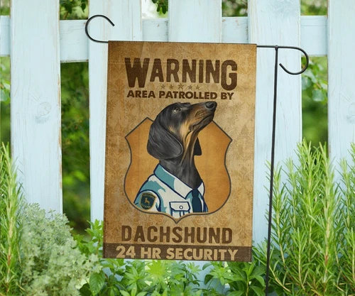 Dachshund Garden Decor Flag | Denier Polyester | Weather Resistant | GF1449