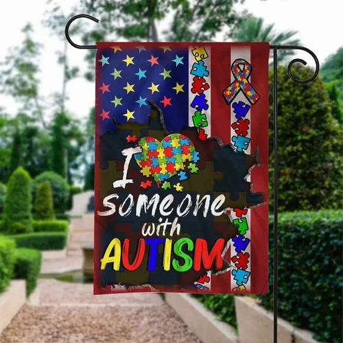 Autism Awareness Garden Decor Flag | Denier Polyester | Weather Resistant | GF1074