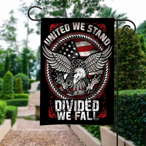 Veteran United We Stand Garden Decor Flag | Denier Polyester | Weather Resistant | GF1909