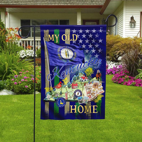 My Old Kentucky Home Garden Decor Flag | Denier Polyester | Weather Resistant | GF1644