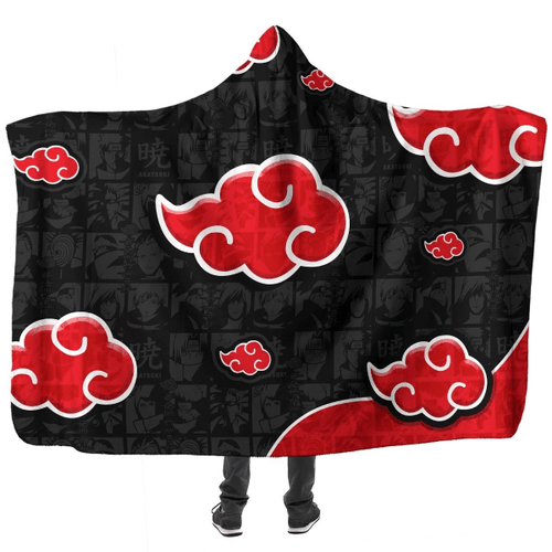Akatsuki Gang Hooded Blanket