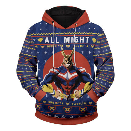 All Might Christmas Unisex Pullover Hoodie