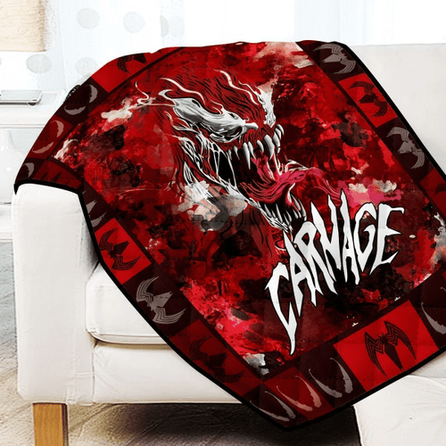 Carnage Symbiote Quilt Blanket