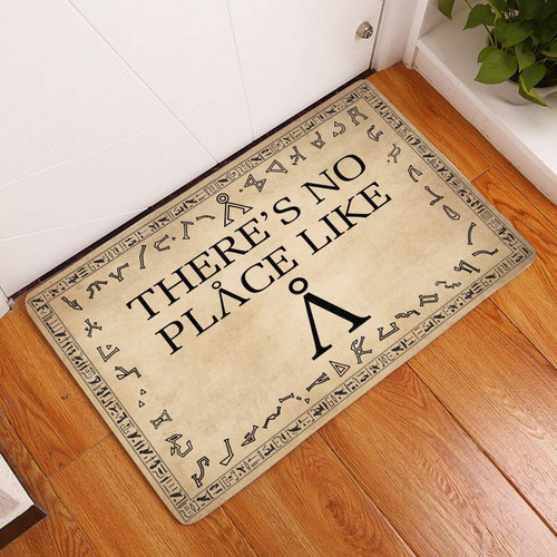 There's No Place Like Easy Clean Welcome DoorMat | Felt And Rubber | DO1888