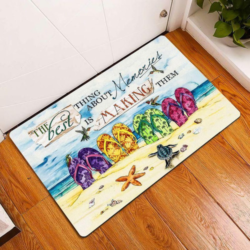 Beach Easy Clean Welcome DoorMat | Felt And Rubber | DO2079
