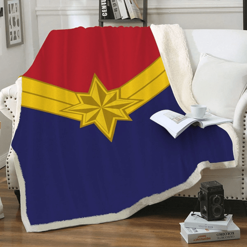 Captain Marvel Throw Blanket