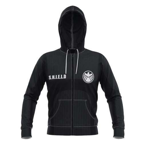 Agents of SHIELD Unisex Zipped Hoodie
