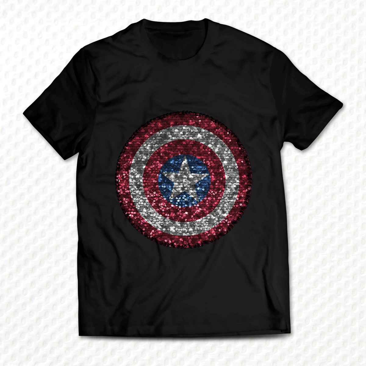 Captain America - Spidey Sequin T-Shirt