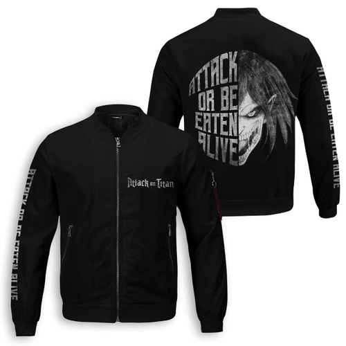 Attack Or Be Eaten Alive Bomber Jacket