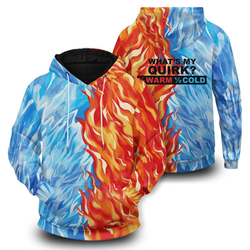 Fire and Ice Todoroki Shoto Unisex Pullover Hoodie