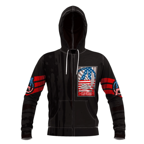 Fighting for Victory Unisex Zipped Hoodie