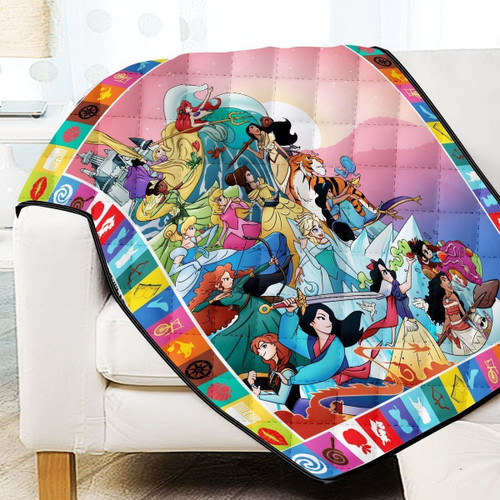 Disney Princesses Quilt Blanket