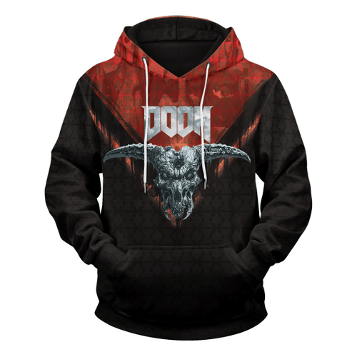 Doom Skull Unisex Pullover Hoodie