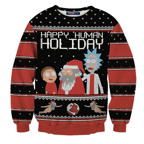 Happy Human Holiday Unisex Wool Sweater
