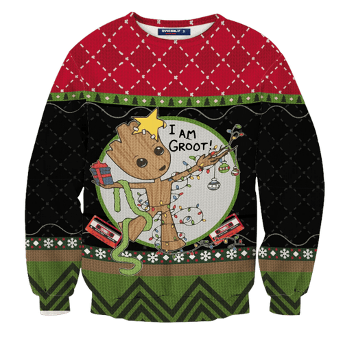 I am Groot Unisex Wool Sweater
