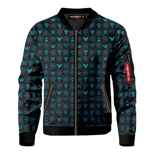 Khearts Pattern Bomber Jacket