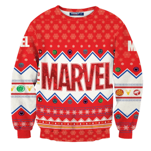 Marvel Christmas Unisex Wool Sweater