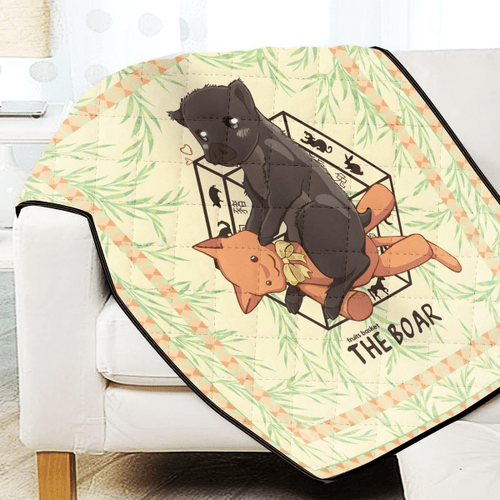 Kagura The Boar Quilt Blanket