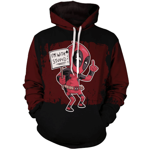 I'm With Deadpool Unisex Pullover Hoodie